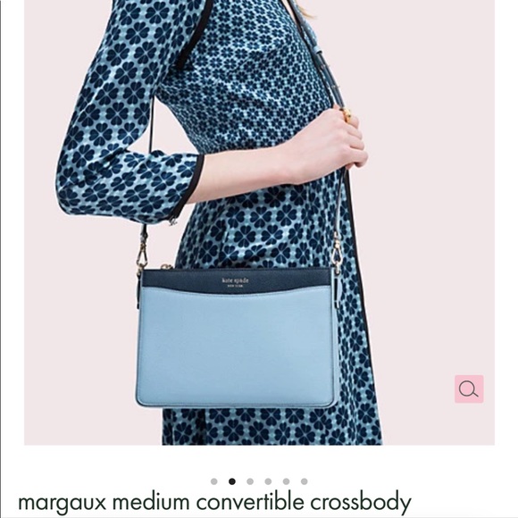 KATE SPADE NEW YORK ✨ MARGAUX Medium Convertible Crossbody ✨ Two Tone 💙 NWOT - Picture 3 of 9